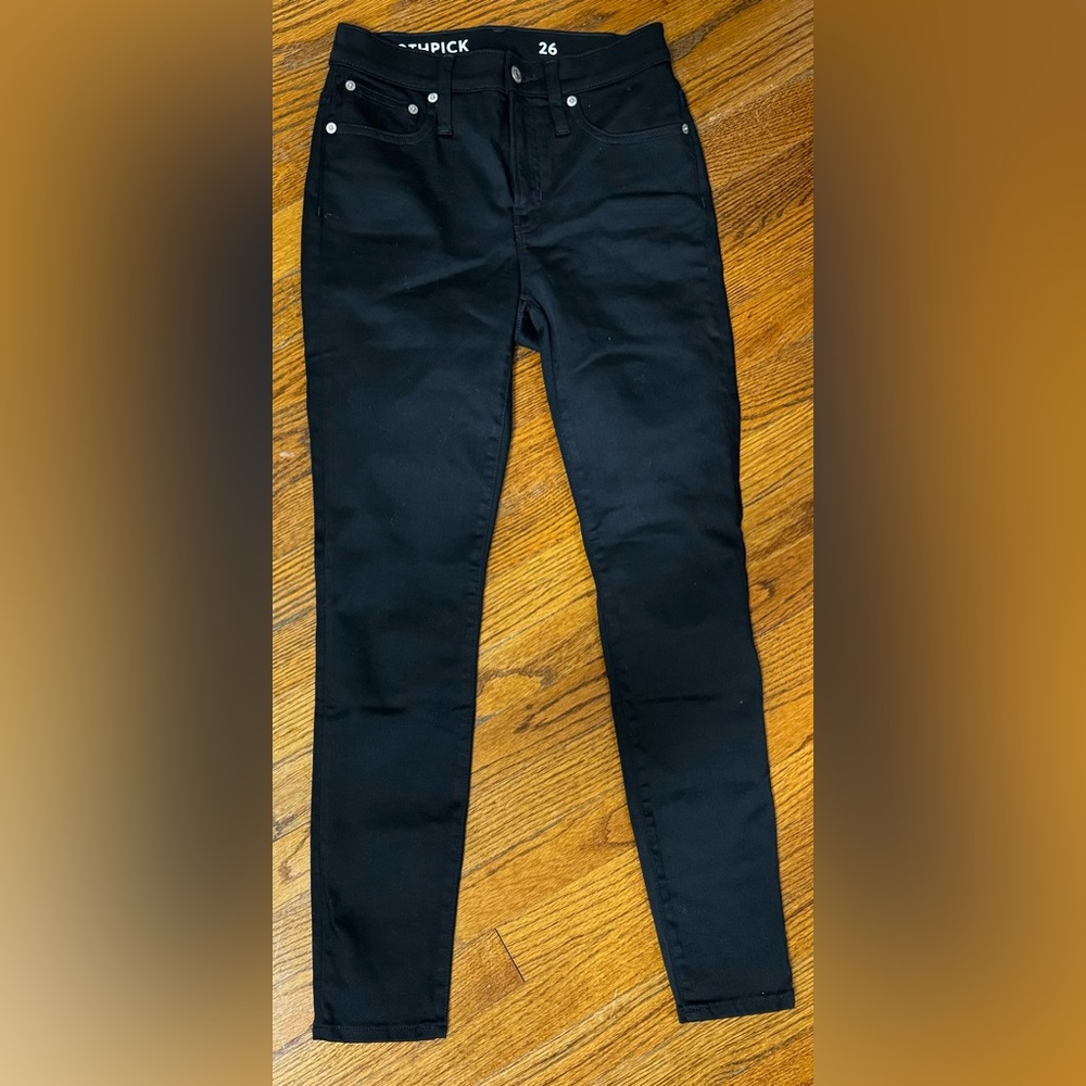 Black Jean - Woman’s JCrew 9’’ High Rise Toothpick - size 26 Brand New W/O tag